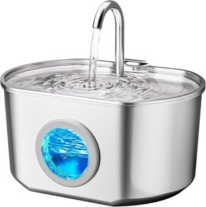 <span class=keywords><strong>Bebedero</strong></span> Automático para Gatos, Dispensador de Agua para Mascotas de Acero Inoxidable 304 con Sistema de Filtración, Mini Tazón de Agua - Product Image 1