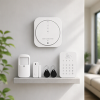 Système d'alarme de sécurité domestique à bas prix avec capteurs de mouvement PIR, Wi-Fi et GSM pour la détection d'incendie dans les maisons intelligentes