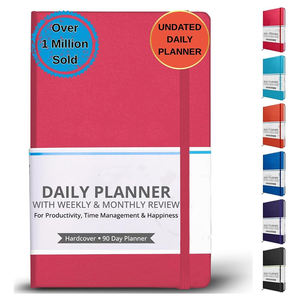 Agenda Classica Quotidiana - Quaderno Planner <span class=keywords><strong>Senza</strong></span> Date - Pianificatore Trimestrale - Lista Oraria - Quaderno per la Pianificazione degli Obiettivi - Product Image 1
