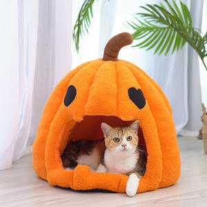 <span class=keywords><strong>Top</strong></span> <span class=keywords><strong>2022</strong></span>-cama cálida de halloween para perros y gatos, ropa de cama de disfraz, conjunto de decoración, cama de gato de calabaza para mascotas - Product Image 1