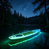 Planche de paddle gonflable écologique à LED de vision nocturne pour usage extérieur