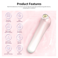 Détecteur d'hydratation de la peau et testeur d'humidité Instrument de test facial pour l'hydratation Analyseur de peau portable Dispositif de beauté