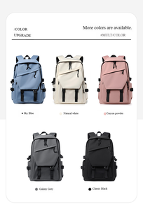 <strong>2025</strong> Custom Logo Trendy Large Capacity England Style Letter Waterproof School <strong>Backpack</strong> Men Women Black Outdoor Polyester Lining - Product Image 2