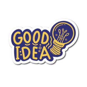 Stiker Logo Vinyl Die Cut Dekoratif Kartun Lucu Tahan Air Promosi Kustom dengan Percetakan Gratis - Product Image 2