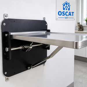 <span class=keywords><strong>Table</strong></span> d'examen vétérinaire <span class=keywords><strong>murale</strong></span> OSCAT, pliable, gain de place, en acier inoxydable 304, équipement vétérinaire pour clinique vétérinaire - Product Image 2