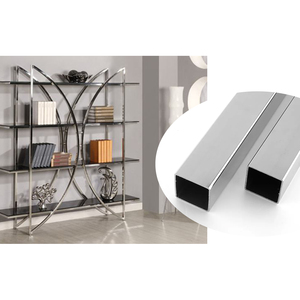 <span class=keywords><strong>304L</strong></span> 316 pipa persegi baja tahan karat pipa BA permukaan selesai ERW garis las ASTM pemasok standar menawarkan las pemotong - Product Image 6