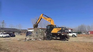 Excavatrice sur pneus Hyundai 210W-9VS d'occasion d'origine en bon état 210 210w-9 215-9t 215-9vs 220lc-9t 220lc - Product Image 2