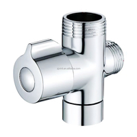 X9102ZNCR Ensemble de douche en zinc finition chromée avec inverseur de direction d'eau
