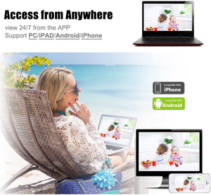 DVR Kit 4 Đèn Led 5MP thời gian thực ghi âm đồng trục hỗ trợ giọng nói chuyển App điện thoại di động - Product Image 2