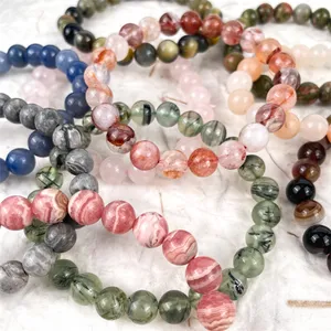 Di alta qualità naturale di meditazione di pietra cristalli naturali diversi materiali braccialetti per il regalo