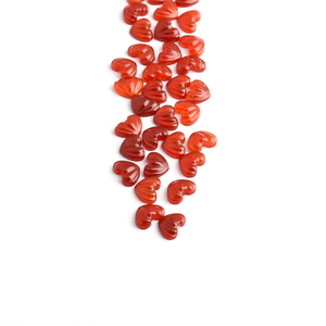 Venta al por mayor de piedras preciosas sueltas personalizadas de Alta Corte Corazón de ónix rojo cabujón ágata natural en colores oscuros y claros - Product Image 3