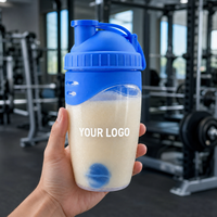 Botella Mezcladora de Proteínas con Logotipo Personalizado, 700 ml, Libre de BPA, Botella de Agua para Gimnasio con Bola Mezcladora, a Prueba de Fugas, Vaso para Suplementos Deportivos