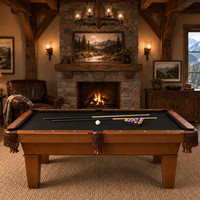 Table de billard classique de luxe personnalisée, table en bois sur mesure, 8 pieds, 9 pieds, 7 pieds, table de billard d'intérieur pour la maison