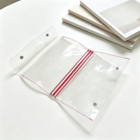 Cahier transparent A5 pour étudiants avec reliure à anneaux transparente