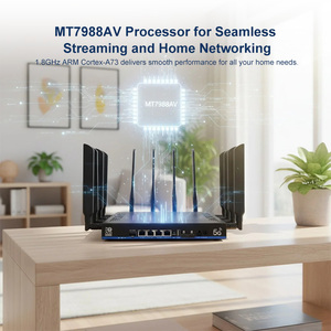 Mạng thông minh <span class=keywords><strong>Router</strong></span> 5G modem wifi7 doanh nghiệp <span class=keywords><strong>Router</strong></span> Tri-Band 19000Mpbs 4x4 MU-MIMO 1.8GHz 5G <span class=keywords><strong>Router</strong></span> openwrt <span class=keywords><strong>Router</strong></span> - Product Image 4