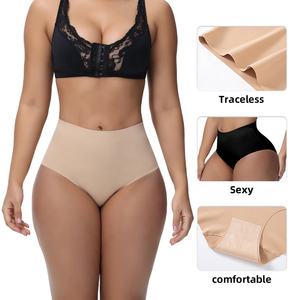 Nouveau <span class=keywords><strong>Panty</strong></span> <span class=keywords><strong>Gainant</strong></span> Lisse et Doux pour Femme Culotte Sculptante sans Couture Contrôle du Ventre - Product Image 2