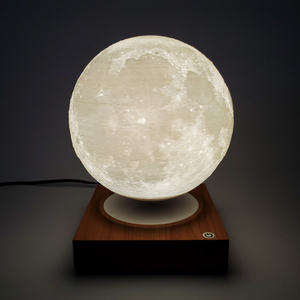 Lampe lunaire à lévitation magnétique décorative d'art moderne, lampe de bureau flottante à LED blanc chaud, contrôle tactile, intensité réglable, pour la maison - Product Image 2