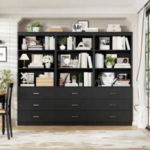 Estantería personalizada de acero inoxidable a prueba de moho, armario de almacenamiento de pie con textura metálica para estudio y sala de estar - Product Image 1