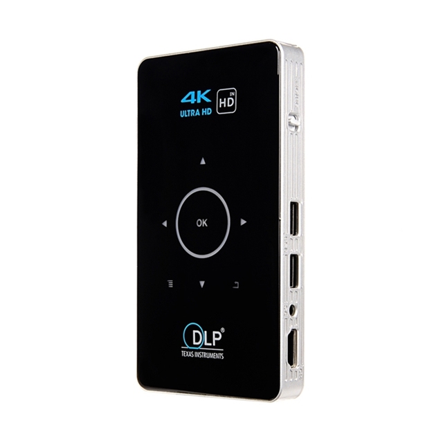 C6 Mini Projector DLP 1080P Smart Android 9 OS WiFi Projector 1G 8G for Home Theater Outdoor Meeting Using Android Projector