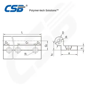 Simple Installation Weight Saving And No Noise Maintenance-free WR01 Single Round Linear Guide Rails WR01-16-1000