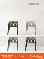 Chaise de salle à manger de rechange robuste en plastique épais empilable, style moderne et simple, très populaire sur internet pour la maison