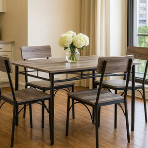 Directamente de fábrica de alta calidad Mdf 4 plazas muebles de habitación de madera restaurante cocina juego de mesa de comedor - Product Image 2