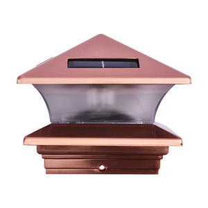 Loyal Solar Lampada da <span class=keywords><strong>Giardino</strong></span> a LED in Rame 6000K, per Esterni IP44, in Plastica, per Palo, Recinzione, Colonna, Tappo Quadrato per Recinzione, Paesaggistica - Product Image 3