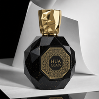 Botol Kemasan Kaca Desain Baru Elegan Unik Logo Kustom Botol Parfum Mewah Dengan Kotak Botol Parfum Kosong