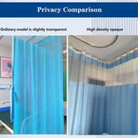 Offre Spéciale 100% polyester haute précision antibactérien hôpital cloison mince respirant Tricot médical rideaux tissus tissés