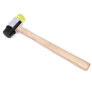 Marteau d'installation à manche en bois, tête en cuir de 25 mm, pour tapoter et étaler, fournitures artisanales, utilisation résidentielle et commerciale, rénovation - Product Image 5