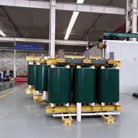 Transformateur industriel triphasé à trois enroulements multi-tensions LUTE SCB-6500/37 6500 kVA 37 kV 0,69 kV 3 kV 50 Hz en résine époxy coulée