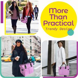 Nouvelle arrivée fourre-tout de marque isolé plage glacière déjeuner sac de maternité avec refroidisseur zip <span class=keywords><strong>porte</strong></span>-gobelet boisson <span class=keywords><strong>bouteille</strong></span> fermeture éclair logo personnalisé - Product Image 6