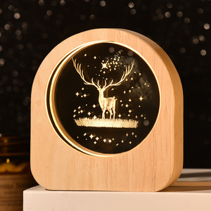 Moderne 3D Lune Système Solaire Cristal LED <span class=keywords><strong>Veilleuse</strong></span> Parfait Cadeau D'anniversaire Décorations En Bois Jésus 3d Led <span class=keywords><strong>Veilleuse</strong></span> - Product Image 1