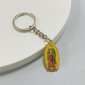 Chất lượng cao Tôn Giáo niềm tin <span class=keywords><strong>Keychain</strong></span> <span class=keywords><strong>Rhinestone</strong></span> kim loại mặt dây chuyền kết hợp với kim loại Keyring 2D/3D Móc chìa khóa - Product Image 3