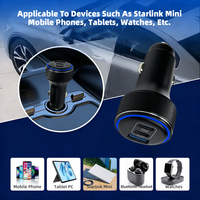 Câble de chargeur de voiture 12V/24V DC pour Starlink Mini, câble d'alimentation premium avec prise allume-cigare étanche