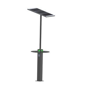 2024 pila de carga directa de fábrica USB Bluetooth carga inalámbrica Escritorio de carga <span class=keywords><strong>solar</strong></span> carga al aire libre mesas inteligentes solares - Product Image 2