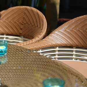 Conjunto de Sofás de Ratán Moderno - Muebles de Exterior Impermeables para Uso en Hoteles y Patios de Villas - Product Image 3