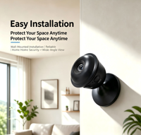 Kamera WiFi Mini Dome 1080P 120 128GB Mikrofon Internal Penglihatan Malam Mendukung Kartu Memori Penyimpanan Cloud Sensor CMOS-2MP