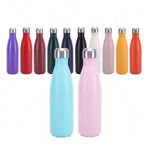Bouteille d'eau isotherme sous vide, thermos à double paroi anti-fuite en forme de cola, en acier inoxydable, style américain, boîte blanche, 100 pièces - Product Image 6