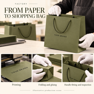 Bolsas de Papel de Lujo Personalizadas con Logotipo y Asas de Cuerda para Boutique de Ropa, Regalos, Souvenirs y Empaquetado al por Mayor - Product Image 4