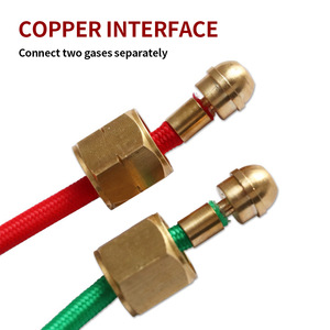 Antorcha de soldadura de oxígeno, acetileno y propano, cable de 3 m, cabezal angular para soldar y cortar metales y joyería - Product Image 4