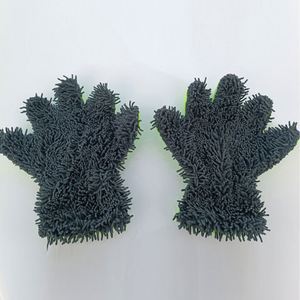 Gants de lavage en chenille à cinq doigts, éponge, chiffon en peluche pour le nettoyage des pneus, serviette de beauté automobile C0081 - Product Image 6