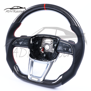 Volant chauffant en fibre de carbone véritable pour <span class=keywords><strong>Audi</strong></span> B9.5 8W S4 RS4 ACC HOD Détection des mains - Product Image 2
