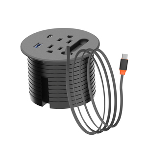 Phổ biến thiết kế tuôn ra gắn bàn ổ cắm USB-C pd20w với có thể thu vào Sạc Cáp bàn Dây ổ cắm Grommet - Product Image 1