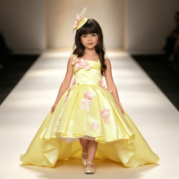 Robe en satin à fines bretelles avec appliques 3D de fleurs roses et perles, ourlet asymétrique, costume de princesse pour anniversaire et banquet, robe de princesse pour fille