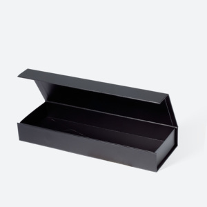 Boîte cadeau pliable A5 extra plate avec fermeture magnétique blanche, emballage rigide pliable en gros - Product Image 3