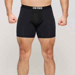 <strong>Men's</strong> Custom Nylon Spandex Breathable Boxer <strong>Briefs</strong> <strong>Men's</strong> Wholesale Gym Fitness Underwear Sports Quick Dry Boxer Shorts For <strong>Men</strong> - Product Image 1