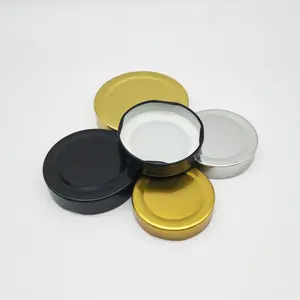 38mm 53mm 58mm 63mm 70mm 82mm Rond Alimentaire Scellé Capuchon En Métal pour Verre pot de miel