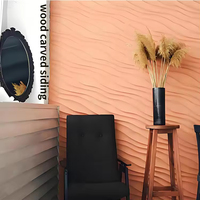 Panneau décoratif en MDF 3D pour décoration murale intérieure Panneau acoustique écologique d'absorption acoustique pour hôtel appartement Rock