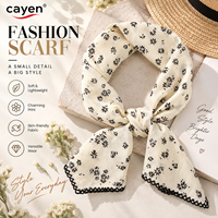 Grand bandana carré en coton imprimé surdimensionné avec tissu doux pour le cou, la tête et les cheveux